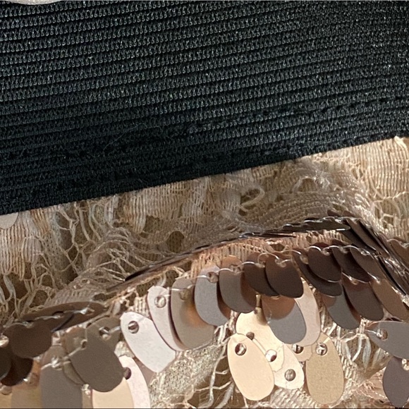 L8TER rose gold sequin skirt XL like new - Picture 6 of 6